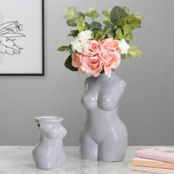 Desire Grey Body Torso Wax Warmer -gifts shop lesser and pavey lp48226 grey body torso vase lifestyle 3