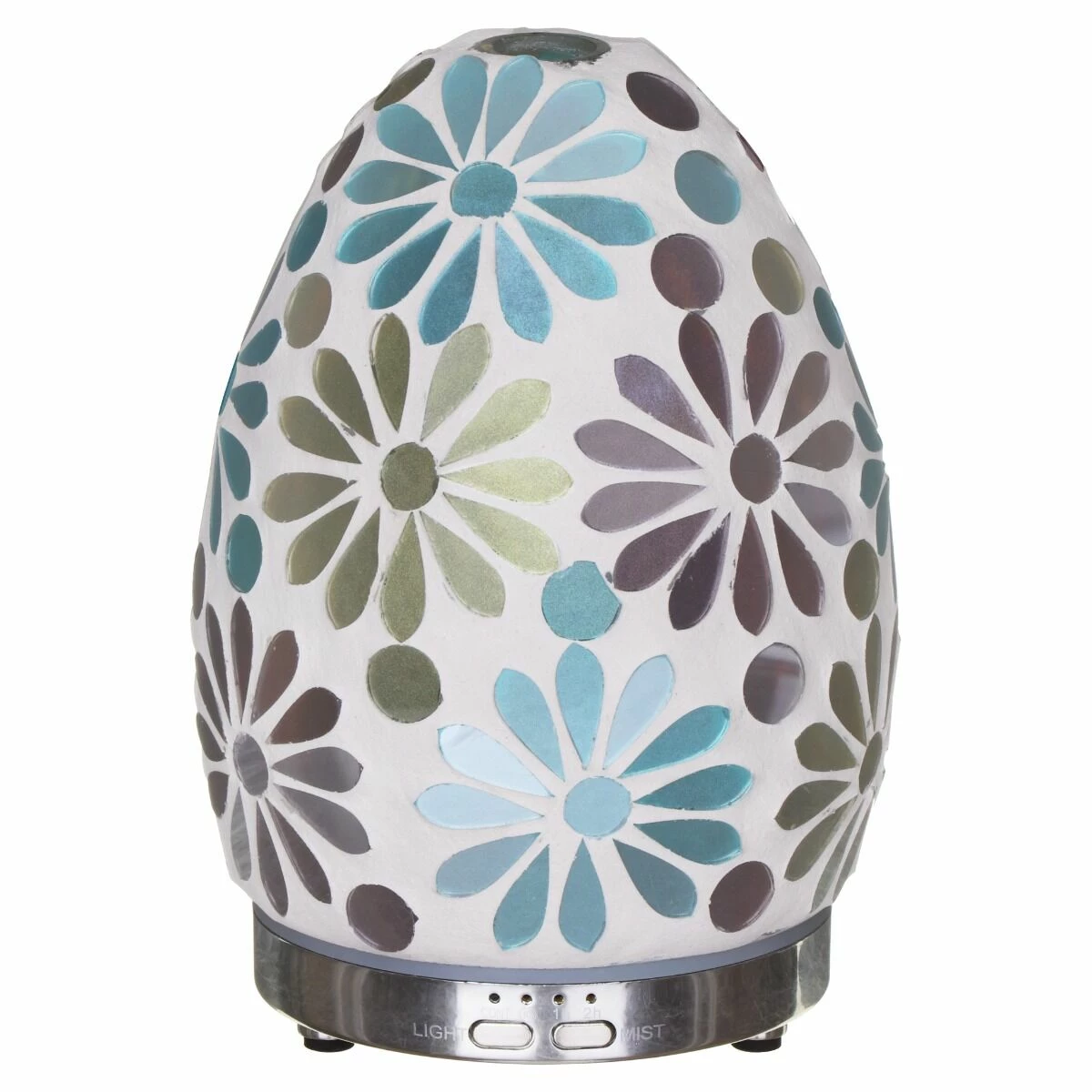 Desire Blue Flower Mosaic Egg Colour Changing Aroma Humidifier 2 Desire Blue Flower Mosaic Egg Colour Changing Aroma Humidifier - Image 2