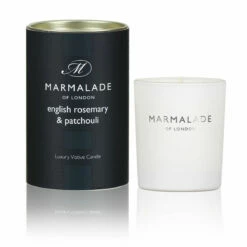 Marmalade Of London English Rosemary & Patchouli 70g Votive Glass Soy Candle