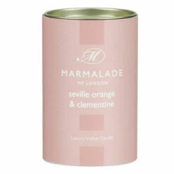 Marmalade Of London Seville Orange & Clementine 70g Votive Glass Soy Candle -gifts shop marmalade of london 10428 seville orange clementine 70g votive glass soy candle 4