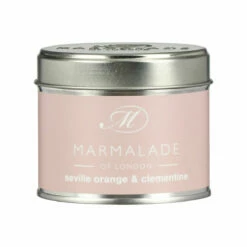 Marmalade Of London Seville Orange & Clementine 210g Tin Soy Candle -gifts shop marmalade of london 11616 seville orange clementine 210g tin soy candle 4