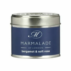 Marmalade Of London Bergamot & Soft Rose 210g Tin Soy Candle -gifts shop marmalade of london 11630 bergamot soft rose 210g tin soy candle 4