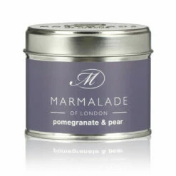 Marmalade Of London Pomegranate & Pear 210g Tin Soy Candle