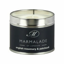 Marmalade Of London English Rosemary & Patchouli 210g Tin Soy Candle -gifts shop marmalade of london 12804 english rosemary patchouli 210g tin soy candle 2