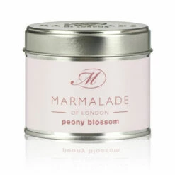 Marmalade Of London Peony Blossom 210g Tin Soy Candle