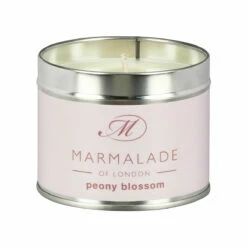 Marmalade Of London Peony Blossom 210g Tin Soy Candle -gifts shop marmalade of london 14044 peony blossom 210g tin soy candle 2