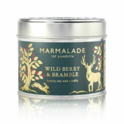 Marmalade Of London Wild Berry & Bramble 210g Tin Soy Christmas Candle