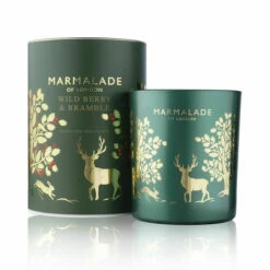 Marmalade Of London Wild Berry & Bramble 230g Luxury Glass Soy Christmas Candle