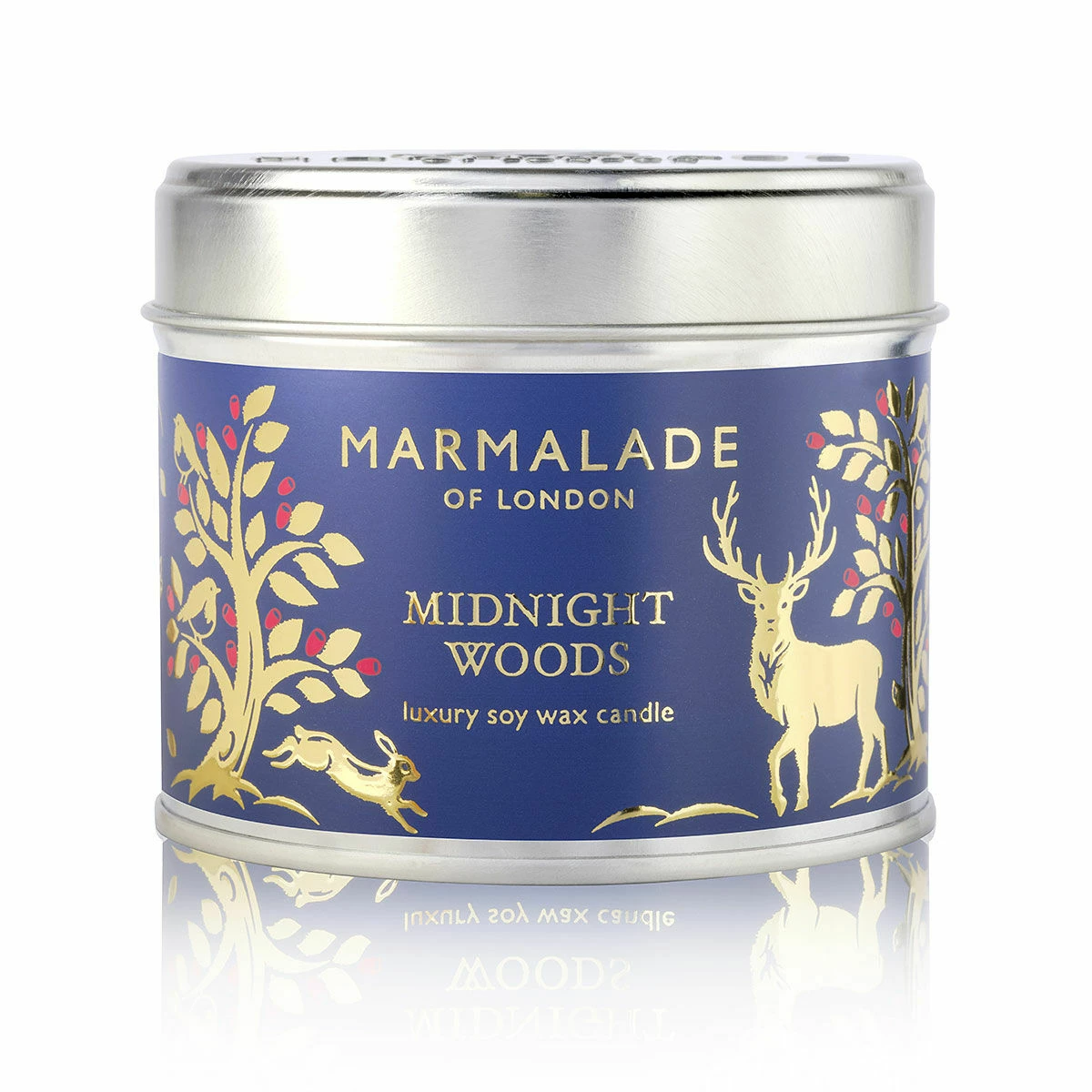 Marmalade Of London Midnight Woods 210g Tin Soy Christmas Candle 1 Marmalade Of London Midnight Woods 210g Tin Soy Christmas Candle