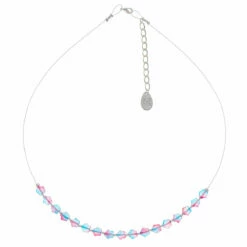 Carrie Elspeth Blue & Pink Twinkles Links Necklace 7 Carrie Elspeth Blue & Pink Twinkles Links Necklace -gifts shop n1807