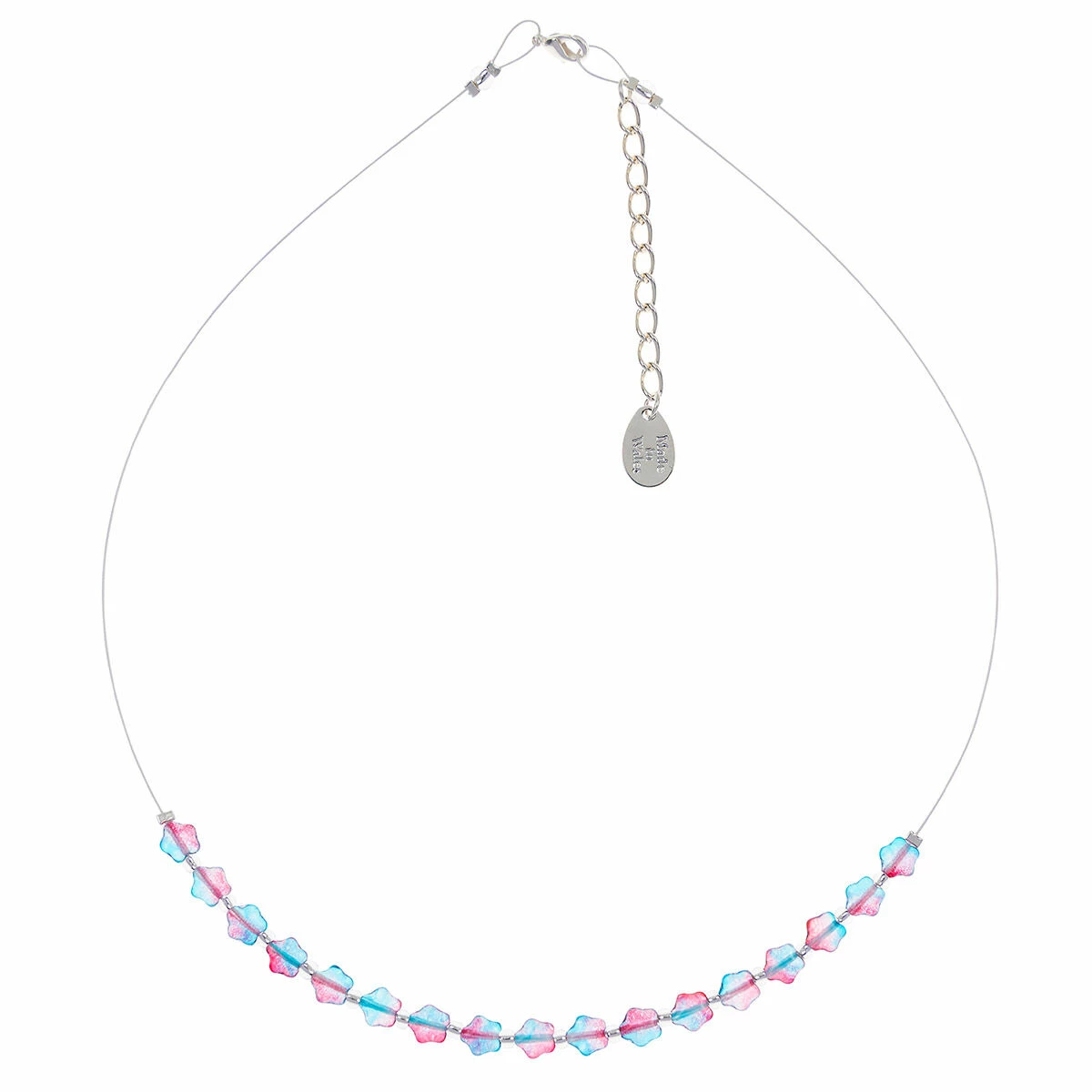 Carrie Elspeth Blue & Pink Twinkles Links Necklace 3 Carrie Elspeth Blue & Pink Twinkles Links Necklace - Image 3