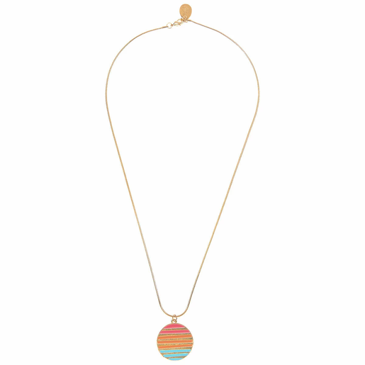 Carrie Elspeth Warm Enamel Sunset Pendant Necklace 3 Carrie Elspeth Warm Enamel Sunset Pendant Necklace - Image 3