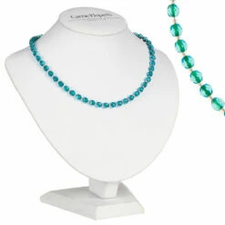 Carrie Elspeth Teal & Green Filaments Full Necklace