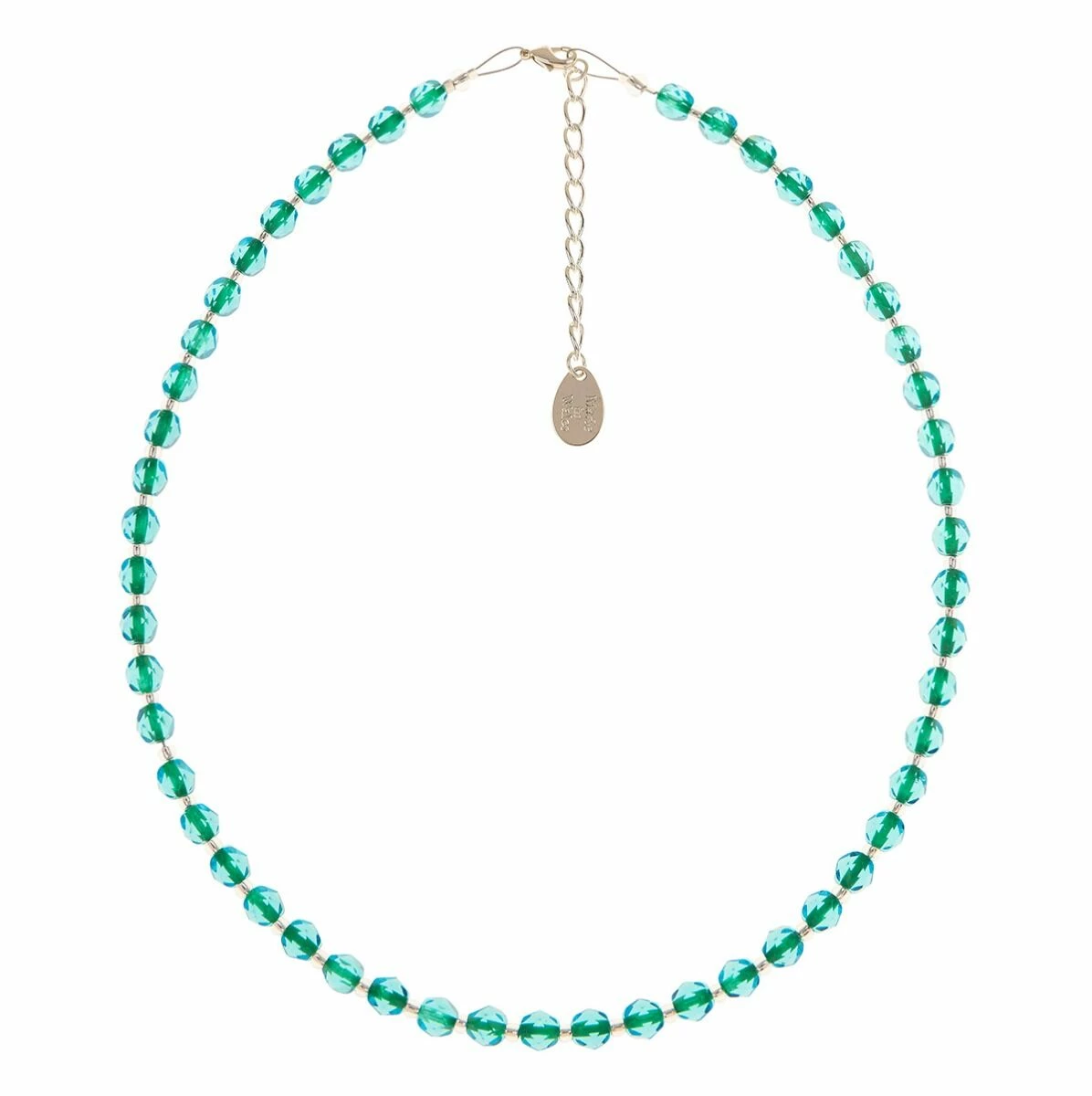 Carrie Elspeth Teal & Green Filaments Full Necklace 3 Carrie Elspeth Teal & Green Filaments Full Necklace - Image 3