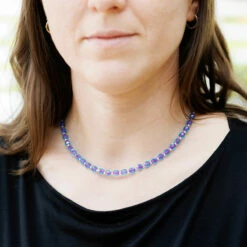 Carrie Elspeth Blue & Pink Filaments Full Necklace 7 Carrie Elspeth Blue & Pink Filaments Full Necklace -gifts shop n1829 carrie elspeth blue pink filaments full necklace ls