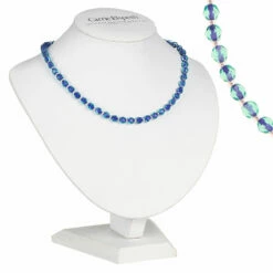 Carrie Elspeth Green & Purple Filaments Full Necklace