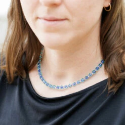 Carrie Elspeth Green & Purple Filaments Full Necklace -gifts shop n1831 carrie elspeth green purple filaments full necklace ls