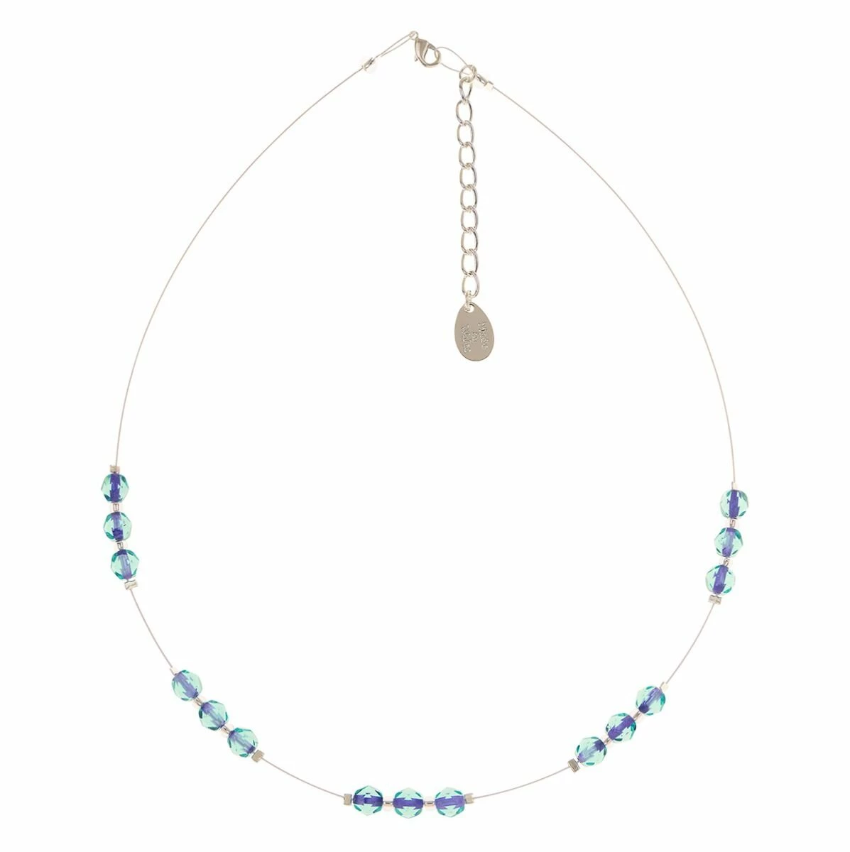 Carrie Elspeth Green & Purple Filaments Spaced Necklace 3 Carrie Elspeth Green & Purple Filaments Spaced Necklace - Image 3