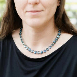 Carrie Elspeth Blue Shine Hearts Full Necklace 7 Carrie Elspeth Blue Shine Hearts Full Necklace -gifts shop n1838 carrie elspeth blue shine hearts full necklace ls