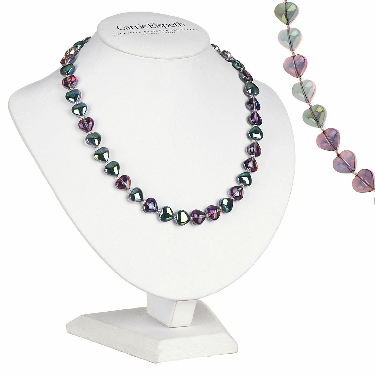 Carrie Elspeth Spectrum Shine Hearts Full Necklace 1 Carrie Elspeth Spectrum Shine Hearts Full Necklace