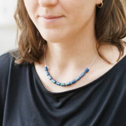 Carrie Elspeth Cobalt Lava Glimmer Links Necklace 7 Carrie Elspeth Cobalt Lava Glimmer Links Necklace -gifts shop n1849 carrie elspeth cobalt lava glimmer links necklace ls