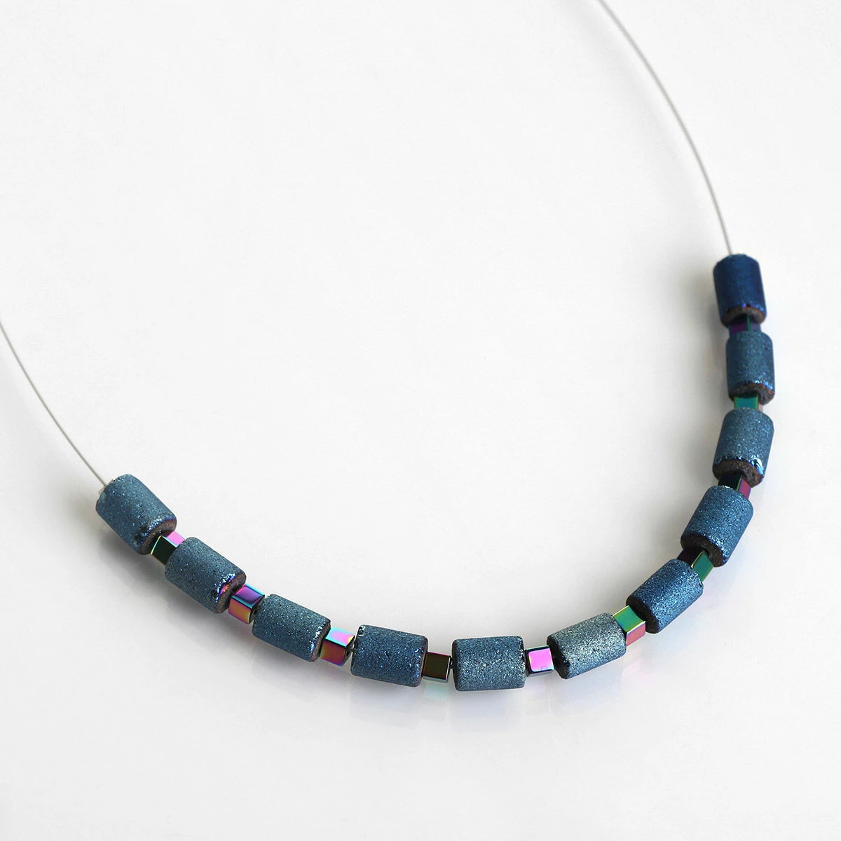 Carrie Elspeth Cobalt Lava Glimmer Links Necklace 2 Carrie Elspeth Cobalt Lava Glimmer Links Necklace - Image 2