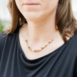 Carrie Elspeth Metallic Prisms Links Necklace -gifts shop n1853 carrie elspeth metallic prisms links necklace ls