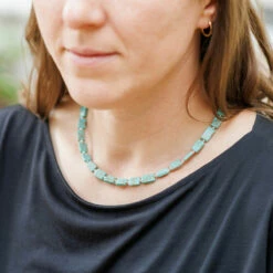 Carrie Elspeth Jade Mosaic Rectangles Full Necklace -gifts shop n1859 carrie elspeth jade mosaic rectangles full necklace ls