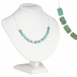 Carrie Elspeth Jade Mosaic Rectangles Links Necklace