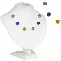 Carrie Elspeth Rainbow Strata Spaced Necklace