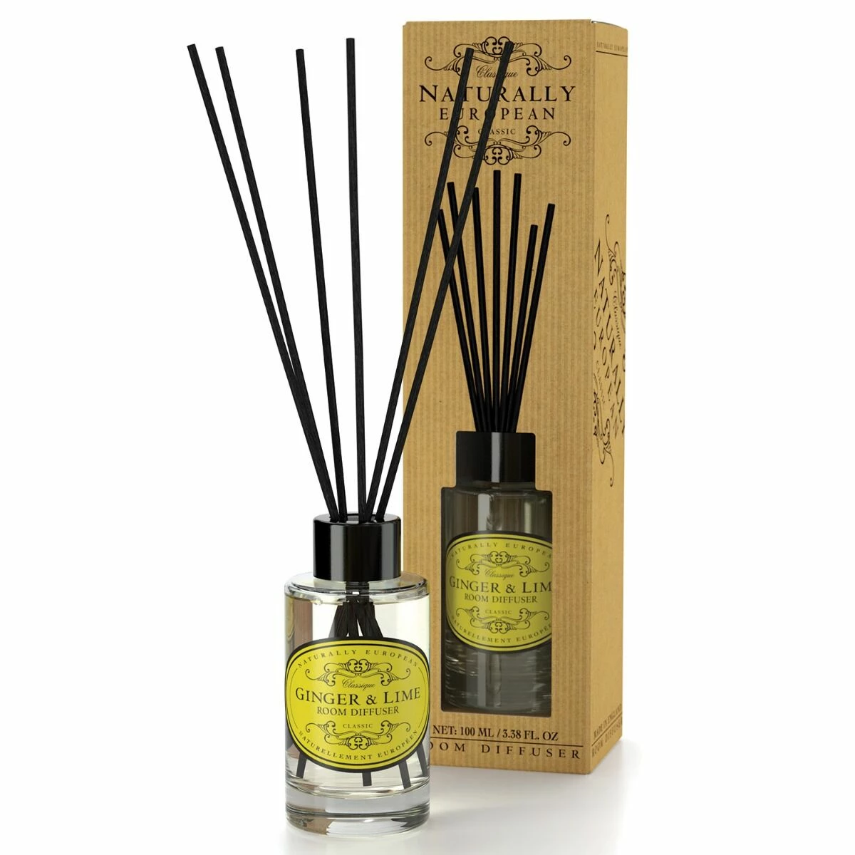 The Somerset Toiletry Co Naturally European Ginger & Lime Room Diffuser 100ml 1 The Somerset Toiletry Co Naturally European Ginger & Lime Room Diffuser 100ml