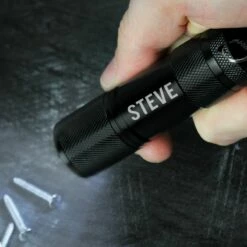 Personalised ‘Name Only’ Mini LED Torch -gifts shop p0104m88 1