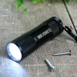 Personalised ‘Name Only’ Mini LED Torch -gifts shop p0104m88 4