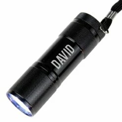 Personalised ‘Name Only’ Mini LED Torch -gifts shop p0104m88 5