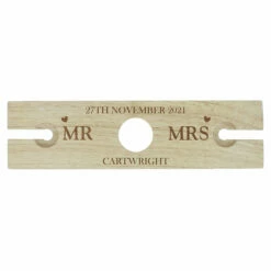 Personalised Married Couple Wine Glass & Bottle Butler -gifts shop p0111c31 4