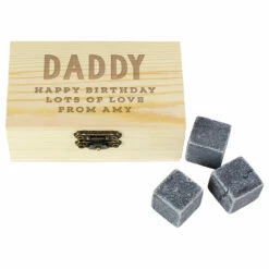 Drink Cooling Stones In Personalised Presentation Box -gifts shop p0111d14 personalised free text cooling stones 2
