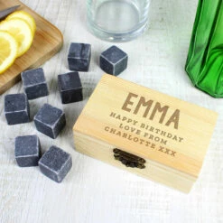 Drink Cooling Stones In Personalised Presentation Box