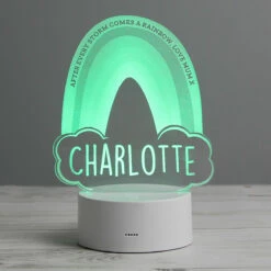 Personalised Rainbow LED Colour Changing Night Light -gifts shop p0113a03 personalised rainbow led colour changing night light 7