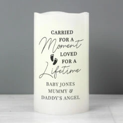 Personalised Carried For A Moment LED Candle -gifts shop p0409d95 personalised carried for a moment led candle 3