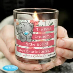 Me To You Personalised Floral Scented Jar Candle