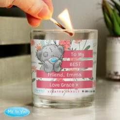 Me To You Personalised Floral Scented Jar Candle -gifts shop p0512ad47 personalised me to you floral scented jar candle 4