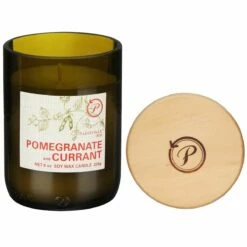 Paddywax Eco 226g Pomegranate And Currant Green Recycled Glass Soy Candle -gifts shop paddywax eg04eu eco pomegranate currant recycled glass candle 03