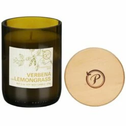 Paddywax Eco 226g Verbena And Lemongrass Green Recycled Glass Soy Candle -gifts shop paddywax eg06eu eco verbema lemongrass recycled glass candle 03
