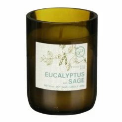 Paddywax Eco 226g Eucalyptus And Sage Green Recycled Glass Soy Candle -gifts shop paddywax eg13eu eco eucalyptus sage recycled glass candle 02