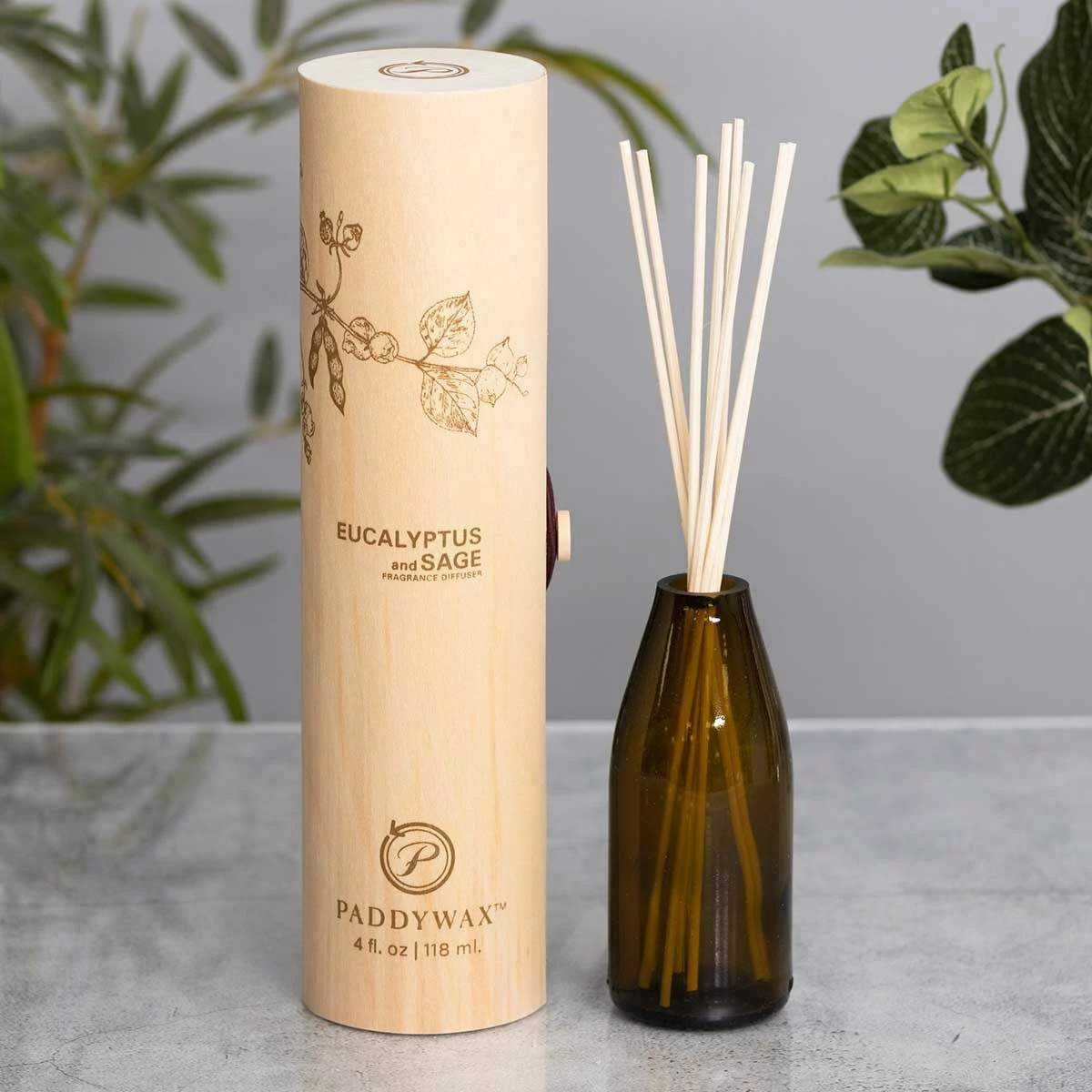 Paddywax Eco Eucalyptus And Sage Green Reed Diffuser 2 Paddywax Eco Eucalyptus And Sage Green Reed Diffuser - Image 2