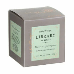Paddywax Library 170g William Shakespeare Boxed Soy Candle -gifts shop paddywax gl13eu library candle 3
