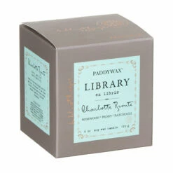 Paddywax Library 170g Charlotte Bronte Boxed Soy Candle 7 Paddywax Library 170g Charlotte Bronte Boxed Soy Candle -gifts shop paddywax gl14eu library candle 3