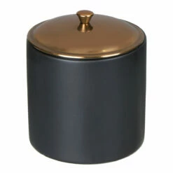 Paddywax Hygge 425g 3 Wick Bergamot & Mahogany Black Ceramic Soy Candle