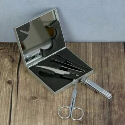 Personalised Initials Manicure Set 12 Personalised Initials Manicure Set -gifts shop personalised memento company p0104h76 silver manicure set 6