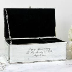 Personalised Mirrored Jewellery Box -gifts shop personaslied memento company p0102e17 personalised mirrored jewellery box 5